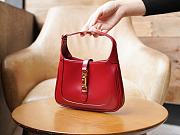 Gucci Small Jackie 1961 In Red Leather - 19x13x3cm - 4