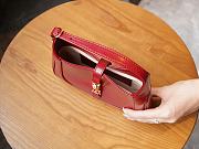 Gucci Small Jackie 1961 In Red Leather - 19x13x3cm - 3