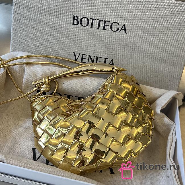 Bottega Veneta Mini Gold Sardine Bag - 20x12x2.5cm - 1