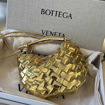 Bottega Veneta Mini Gold Sardine Bag - 20x12x2.5cm