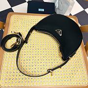 Prada Hobo Arque Black Hand Bag - 22.5x18.5x6cm - 3