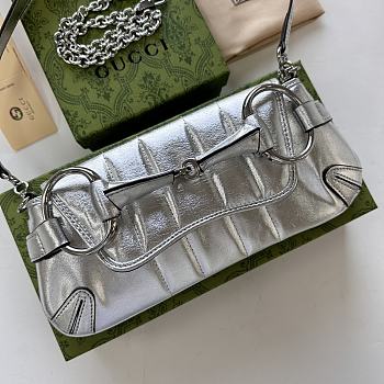 Gucci Horsebit Chain Silver - 27x11.5x5cm