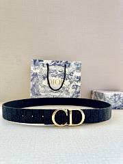 Dior Reversible Black Belt 3.5cm - 1