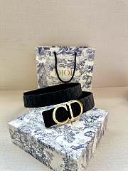 Dior Reversible Black Belt 3.5cm - 2