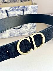 Dior Reversible Black Belt 3.5cm - 3