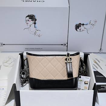 Chanel Gabrielle Mini Beige Handbag - 20x15x8cm
