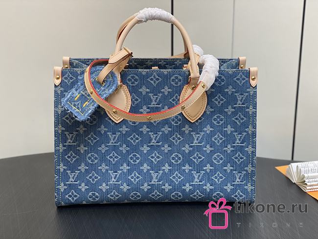 Louis Vuitton M46871 Onthego Denim Monogram - 35x27x14cm - 1