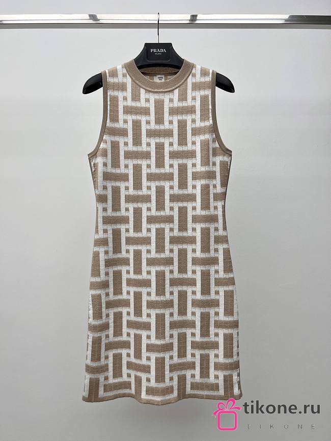 Hermes Logo Patterns Dress - 1