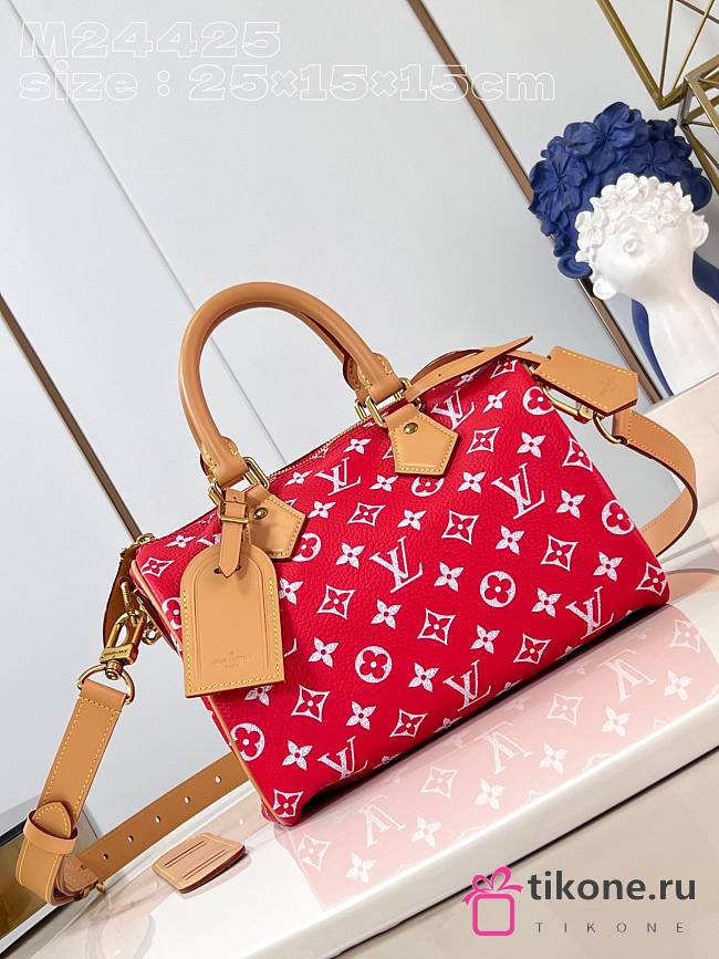 Louis Vuitton Speedy Bandoulière Red Bag - 25x15x15cm - 1