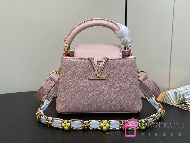 Louis Vuitton M23363 Capucines Pink Mini Bag - 21x14x8cm - 1