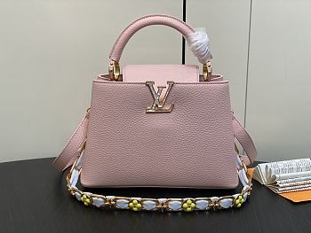 Louis Vuitton M23363 Capucines Pink Bag - 27x18x9cm