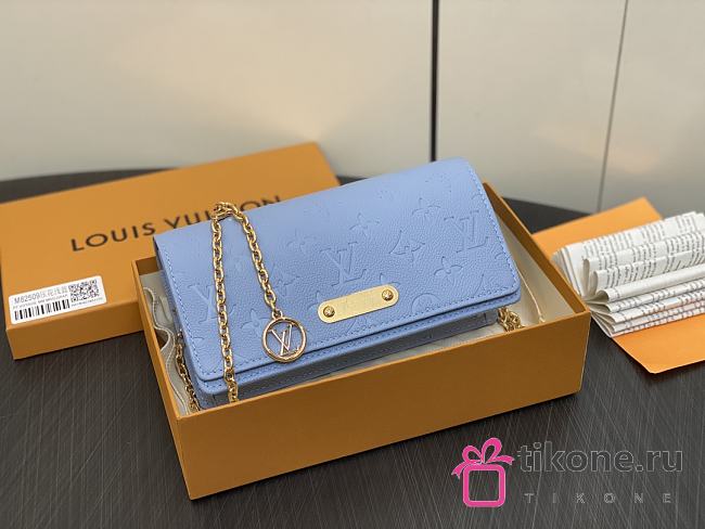 Louis Vuitton Blue Lily Monogram Bag - 20.5×10×3.5cm - 1