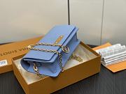 Louis Vuitton Blue Lily Monogram Bag - 20.5×10×3.5cm - 4