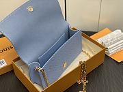 Louis Vuitton Blue Lily Monogram Bag - 20.5×10×3.5cm - 3