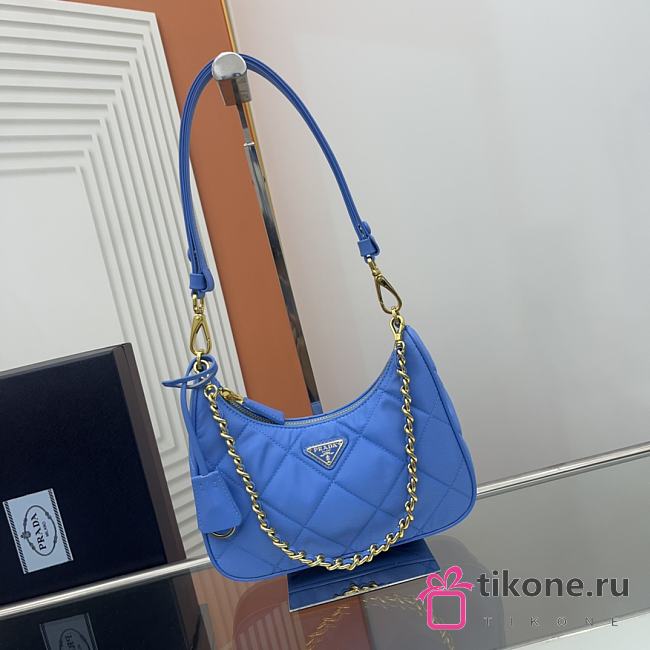 Prada Blue Re-Edition 1995 Handbag - 23x16x6.5cm - 1