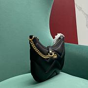 Gucci Marmont Half-Moon-Shaped Black Mini Bag - 26x17x4cm - 5