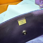 Chanel Mini Flap Bag & Star Coin Purse Purple - 19x12.5x5cm - 5