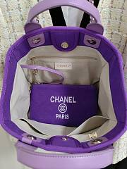 Chanel Deauville In Purple 32cm - 5