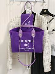 Chanel Deauville In Purple 32cm - 4