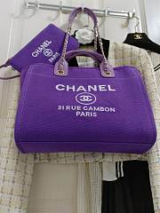 Chanel Deauville In Purple 32cm - 2