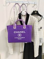 Chanel Deauville In Purple 32cm - 3