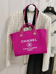 Chanel Deauville In Hot Pink 32cm - 4