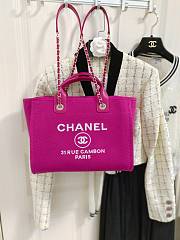 Chanel Deauville In Hot Pink 32cm - 3