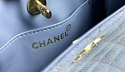 Chanel Vintage Blue Denim Hand Bag - 18x13x7cm - 3