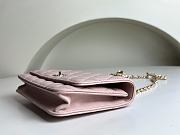 Chanel Classic Flower Chain Pink Bag - 17x10x4cm - 5