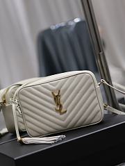 YSL Loulou White Leather Handbag - 33×22×15cm - 5