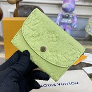 Louis Vuitton Portomone Rosali Green Wallet - 11x8cm - 4