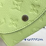 Louis Vuitton Portomone Rosali Green Wallet - 11x8cm - 3