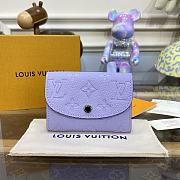 Louis Vuitton Portomone Rosali Violet Wallet - 11x8cm - 1