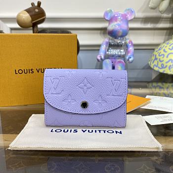 Louis Vuitton Portomone Rosali Violet Wallet - 11x8cm