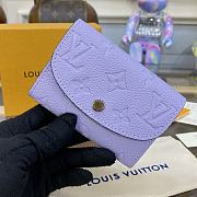 Louis Vuitton Portomone Rosali Violet Wallet - 11x8cm - 5