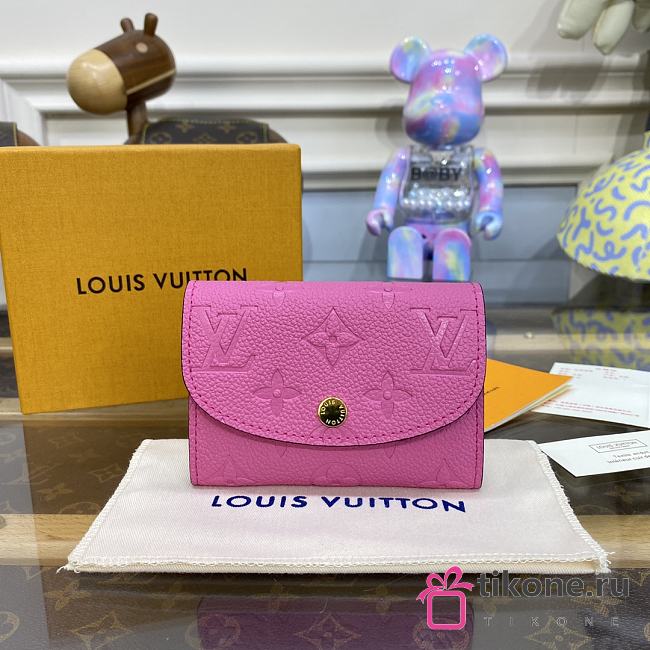 Louis Vuitton Portomone Rosali Pink Wallet - 11x8cm - 1