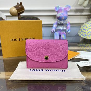 Louis Vuitton Portomone Rosali Pink Wallet - 11x8cm