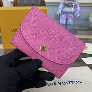 Louis Vuitton Portomone Rosali Pink Wallet - 11x8cm - 3