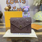 Louis Vuitton Victorine Burgundy Wallet - 12x9cm - 1