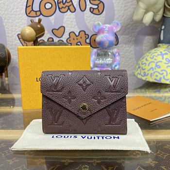 Louis Vuitton Victorine Burgundy Wallet - 12x9cm