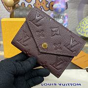 Louis Vuitton Victorine Burgundy Wallet - 12x9cm - 3