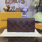 Louis Vuitton Victorine Burgundy Long Wallet - 19x2x9.5cm - 5