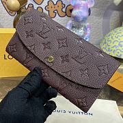 Louis Vuitton Victorine Burgundy Long Wallet - 19x2x9.5cm - 3