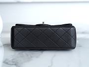 Chanel 23k Lambskin Black Flap Bag - 13x20x9cm - 3