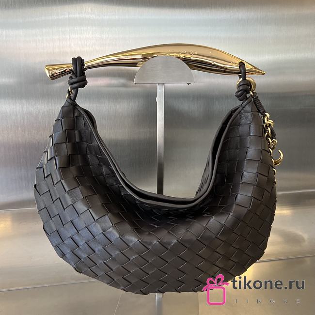 Bottega Veneta Black Sardine With Chain - 33x20x4cm - 1