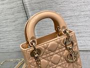 Dior Mini Lady In Beige With Gold Hardware 17cm - 4