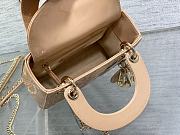 Dior Mini Lady In Beige With Gold Hardware 17cm - 3