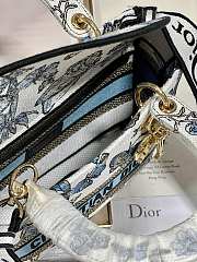 Dior Lady D-lite Medium Toile de jouy Bag - 24x20x11cm - 4