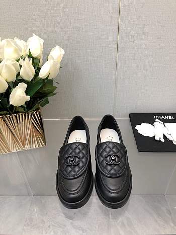 Chanel Loafers Black 