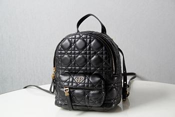 Dior Classic Black Backpack - 16x21x8.5cm